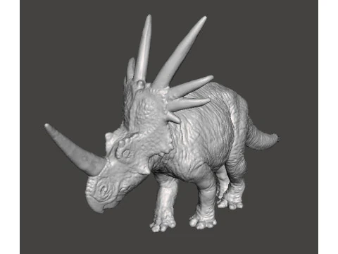 STYRACOSAURUS REALISTIC FIGURE MODEL DINOSAUR WILDLIFE RPG 3D Print Model