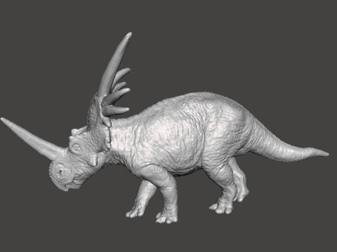 STYRACOSAURUS REALISTIC FIGURE MODEL DINOSAUR WILDLIFE RPG 3D Baskı Modeli