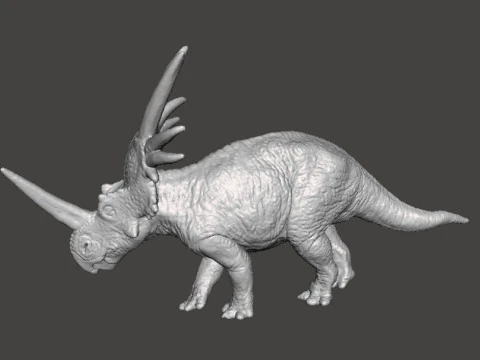 STYRACOSAURUS REALISTIC FIGURE MODEL DINOSAUR WILDLIFE RPG 3D Print Model