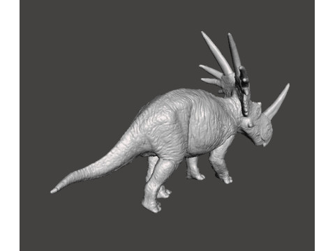 STYRACOSAURUS REALISTIC FIGURE MODEL DINOSAUR WILDLIFE RPG 3D Baskı Modeli