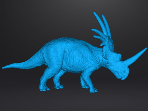 STYRACOSAURUS REALISTIC FIGURE MODEL DINOSAUR WILDLIFE RPG 3D Baskı Modeli