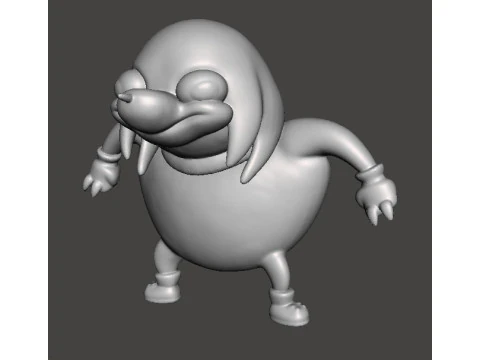 MODEL FIGURKI UGANDAN KNUCKLES MEM SONIC Model do druku 3D