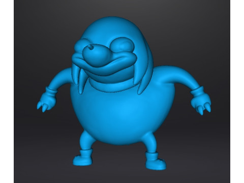 UGANDAN KNUCKLES FIGURE MODEL MEME SONIC STATUE 3D 打印模型