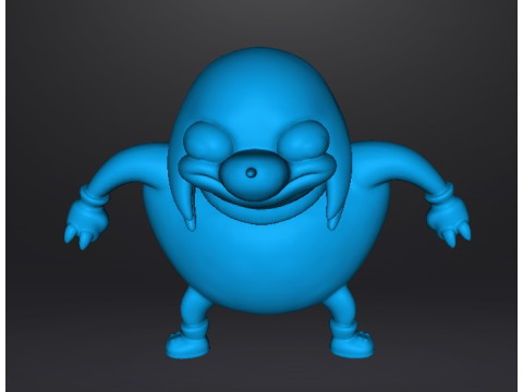 UGANDAN KNUCKLES FIGURE MODEL MEME SONIC STATUE 3D 打印模型