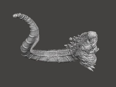 SHIN GODZILLA KAIJU MONSTER MINIATURE MODEL GAMES RPG DND 3D प्रिंट मॉडल