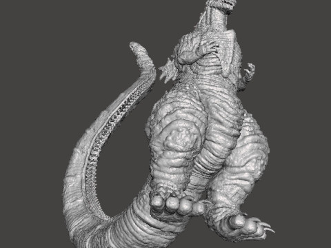 SHIN GODZILLA KAIJU MONSTER MINIATURE MODEL GAMES RPG DND 3D प्रिंट मॉडल