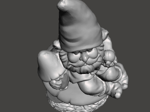 GARDEN GNOME ON MUSHROOM FIGURE MODEL STATUE ART Model do druku 3D