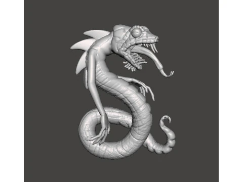 YIG P&Egrave;RE DES SERPENTS MONSTRE MOD&Egrave;LE MINIATURE JEUX FANTAISIES RPG DND Modèles 3D en vedette