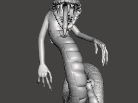YIG FATHER OF SERPENTS MONSTER MINIATURE MODEL FANTASY GAMES RPG DND Modèles 3D en vedette
