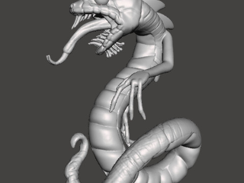 YIG FATHER OF SERPENTS MONSTER MINIATURE MODEL FANTASY GAMES RPG DND Modèles 3D en vedette