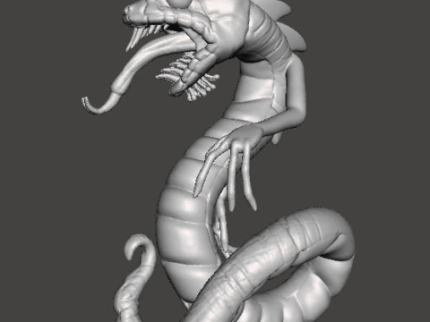 YIG FATHER OF SERPENTS MONSTER MINIATURE MODEL FANTASY GAMES RPG DND 3D Print Model