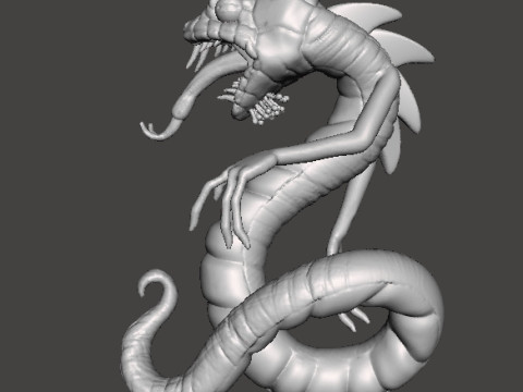 YIG FATHER OF SERPENTS MONSTER MINIATURE MODEL FANTASY GAMES RPG DND Modèles 3D en vedette