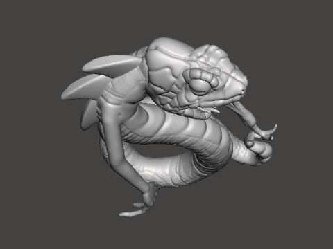 YIG FATHER OF SERPENTS MONSTER MINIATURE MODEL FANTASY GAMES RPG DND Modèles 3D en vedette