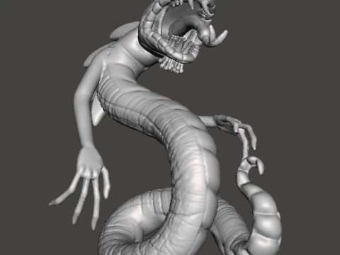 YIG FATHER OF SERPENTS MONSTER MINIATURE MODEL FANTASY GAMES RPG DND 3D Print Model