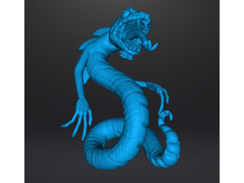 YIG FATHER OF SERPENTS MONSTER MINIATURE MODEL FANTASY GAMES RPG DND Modèles 3D en vedette