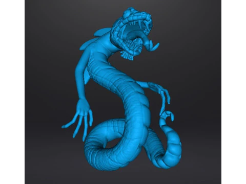 YIG FATHER OF SERPENTS MONSTER MINIATURE MODEL FANTASY GAMES RPG DND 3D Print Model