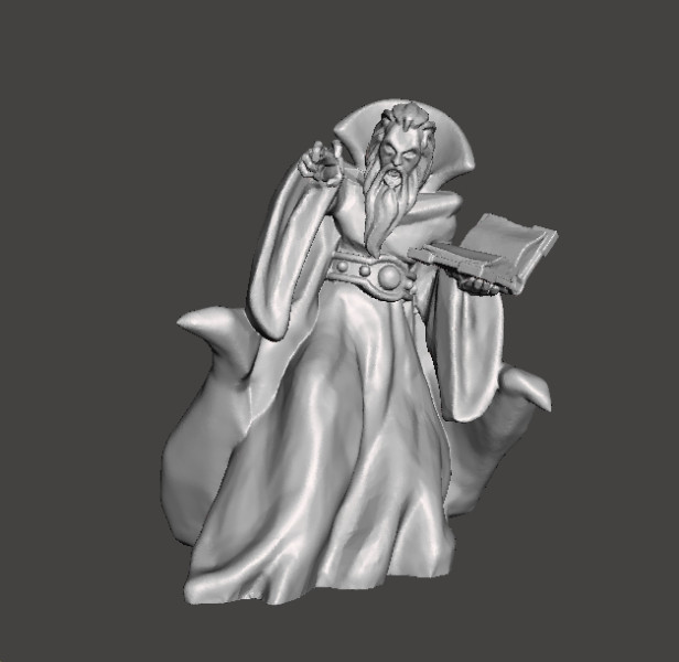 ZORGON EVIL WIZARD MINIATURE MODEL FOR FANTASY GAMES RPG DND 3D-Druckmodell .c4d .max .obj .3ds .fbx .stl .blend