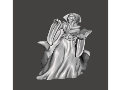 ZORGON EVIL WIZARD MINIATURE MODEL FOR FANTASY GAMES RPG DND 3D-Druckmodell