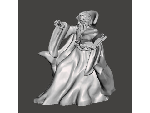 ZORGON EVIL WIZARD MINIATURE MODEL FOR FANTASY GAMES RPG DND 3D-Druckmodell
