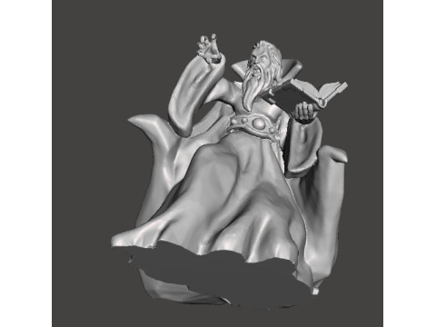 ZORGON EVIL WIZARD MINIATURE MODEL FOR FANTASY GAMES RPG DND 3D-Druckmodell