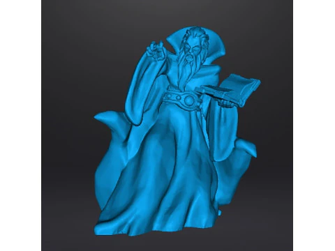 ZORGON EVIL WIZARD MINIATURE MODEL FOR FANTASY GAMES RPG DND 3D Print Model