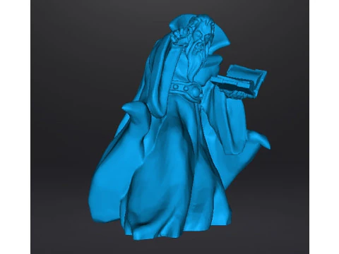 ZORGON EVIL WIZARD MINIATURE MODEL FOR FANTASY GAMES RPG DND 3D Print Model