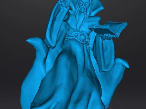 ZORGON EVIL WIZARD MINIATURE MODEL FOR FANTASY GAMES RPG DND 3D Print Model