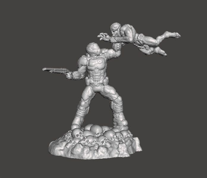 SLAYER COVER ART MINIATURE MODEL FIGURE FOR SCIFI GAMES RPG DND Model do druku 3D .c4d .max .obj .3ds .fbx .stl .blend