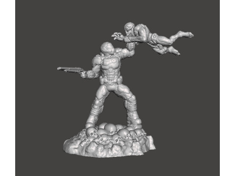 SLAYER COVER ART MINIATURE MODEL FIGURE FOR SCIFI GAMES RPG DND 3Dプリントモデル