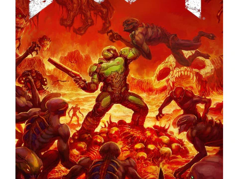 SLAYER COVER ART MINIATURE MODEL FIGURE FOR SCIFI GAMES RPG DND 3D Print Model