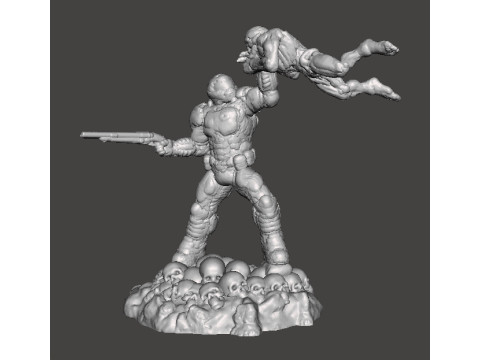 SLAYER COVER ART MINIATURE MODEL FIGURE FOR SCIFI GAMES RPG DND Model do druku 3D