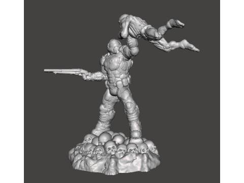 SLAYER COVER ART MINIATURE MODEL FIGURE FOR SCIFI GAMES RPG DND Model do druku 3D