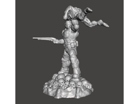 SLAYER COVER ART MINIATURE MODEL FIGURE FOR SCIFI GAMES RPG DND Model do druku 3D