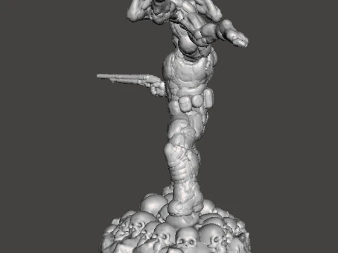 SLAYER COVER ART MINIATURE MODEL FIGURE FOR SCIFI GAMES RPG DND 3D Print Model