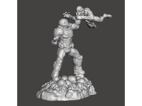 SLAYER COVER ART MINIATURE MODEL FIGURE FOR SCIFI GAMES RPG DND Model do druku 3D
