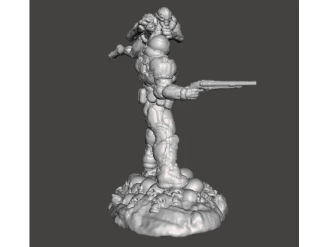 SLAYER COVER ART MINIATURE MODEL FIGURE FOR SCIFI GAMES RPG DND 3D Print Model