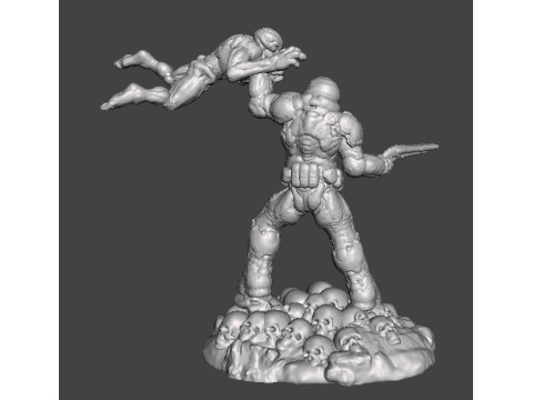 SLAYER COVER ART MINIATURE MODEL FIGURE FOR SCIFI GAMES RPG DND Model do druku 3D