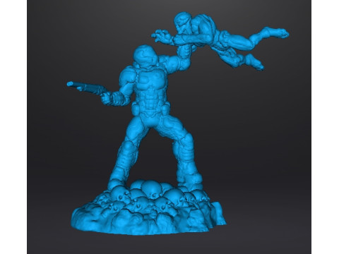 SLAYER COVER ART MINIATURE MODEL FIGURE FOR SCIFI GAMES RPG DND Model do druku 3D