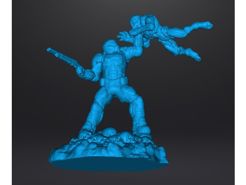 SLAYER COVER ART MINIATURE MODEL FIGURE FOR SCIFI GAMES RPG DND Model do druku 3D