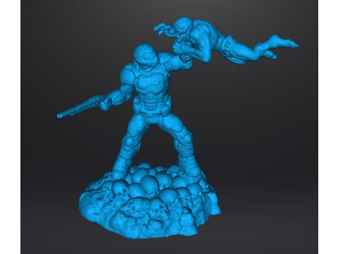 SLAYER COVER ART MINIATURE MODEL FIGURE FOR SCIFI GAMES RPG DND Model do druku 3D