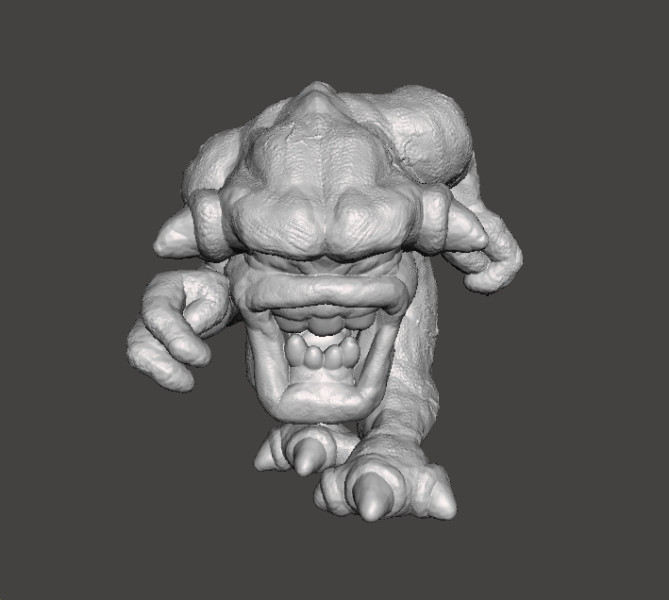 PINK DEMON CLASSIC MINIATURE MODEL FIGURE FOR FANTASY OR SCIFI GAMES RPG DND 3D-printmodel .c4d .max .obj .3ds .fbx .stl .blend