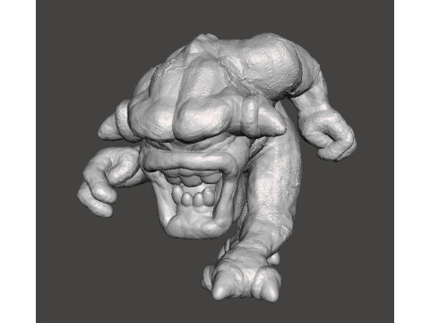 PINK DEMON CLASSIC MINIATURE MODEL FIGURE FOR FANTASY OR SCIFI GAMES RPG DND 3D-printmodel