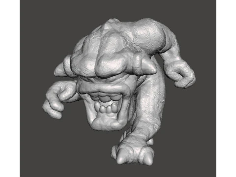 FIGURA MODELLO CLASSICO IN MINIATURA DEL DEMONE ROSA PER GIOCHI FANTASY O SCIFI RPG DND Modello di stampa 3D