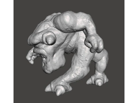 FIGURA MODELLO CLASSICO IN MINIATURA DEL DEMONE ROSA PER GIOCHI FANTASY O SCIFI RPG DND Modello di stampa 3D
