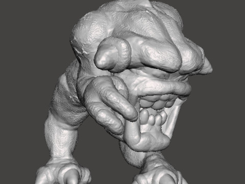 PINK DEMON CLASSIC MINIATURE MODEL FIGURE FOR FANTASY OR SCIFI GAMES RPG DND 3D-printmodel