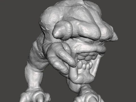 FIGURA MODELLO CLASSICO IN MINIATURA DEL DEMONE ROSA PER GIOCHI FANTASY O SCIFI RPG DND Modello di stampa 3D