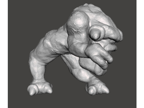 PINK DEMON CLASSIC MINIATURE MODEL FIGURE FOR FANTASY OR SCIFI GAMES RPG DND 3D-printmodel