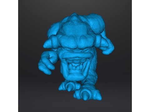 PINK DEMON CLASSIC MINIATURE MODEL FIGURE FOR FANTASY OR SCIFI GAMES RPG DND 3D-printmodel