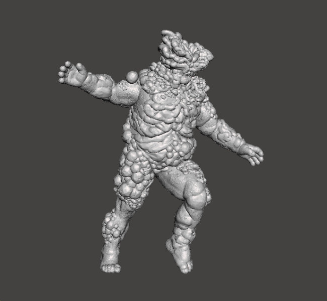 TLOU BLOATER MINIATURE MODEL HORROR FANTASY GAMES RPG DND Modello di stampa 3D .c4d .max .obj .3ds .fbx .stl .blend
