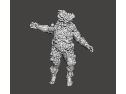 TLOU BLOATER MINIATURE MODEL HORROR FANTASY GAMES RPG DND 3D Print Model